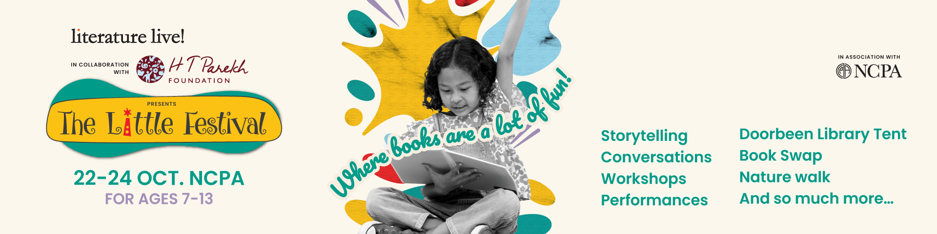 The Little Festival 2026, 22–24 October at NCPA